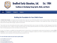 Tablet Screenshot of bradfordearlyeducation.com